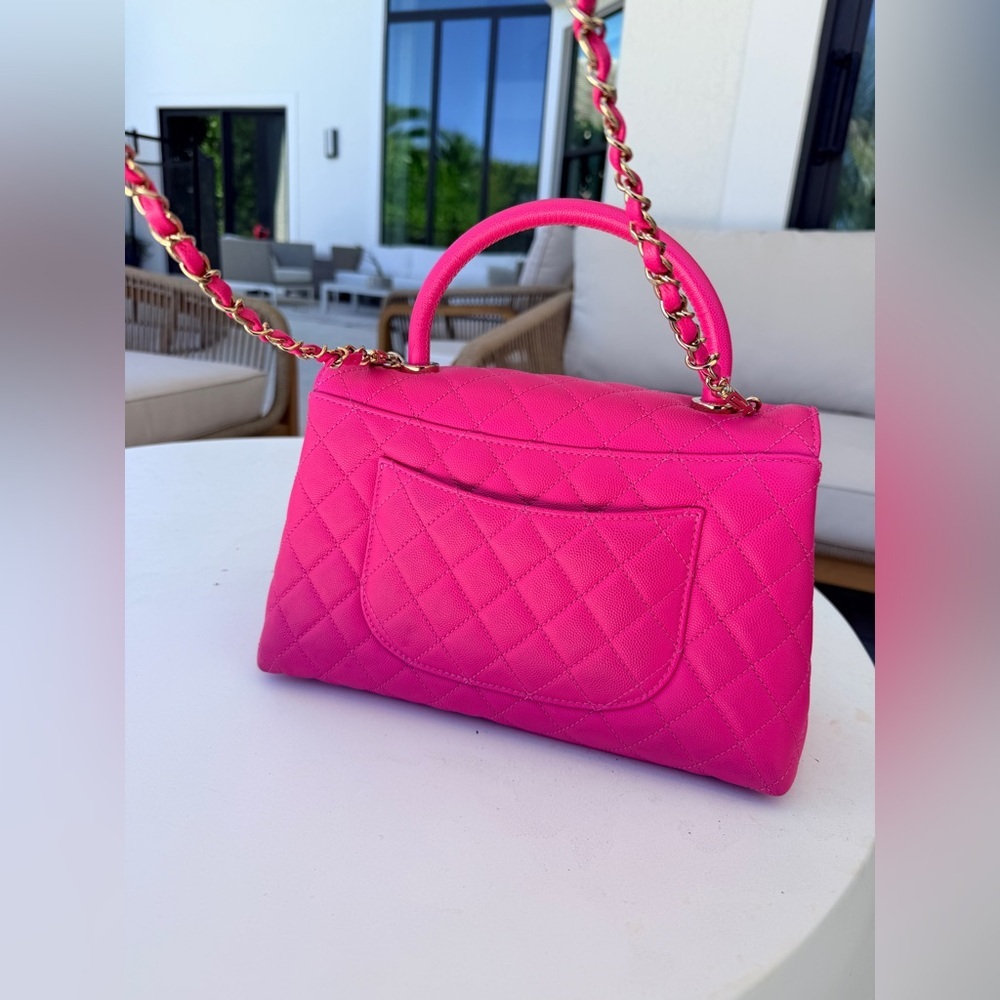Chanel Coco Top Handle medium Flap Bag - Picture 3 of 12